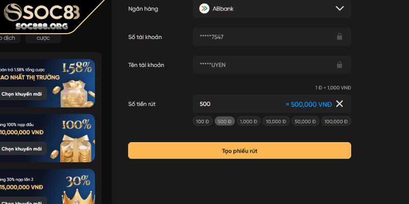 Rút Tiền Soc88 Hướng Dẫn Chi Tiết Cho Giao Dịch An Toàn 3 Hoàn tất giao dịch đổi thưởng