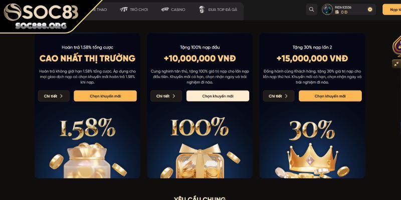 Khuyến Mãi Soc88 Cơ Hội Săn Thưởng Lớn Dành Cho Bạn 4 Duy trì tài khoản hợp lệ